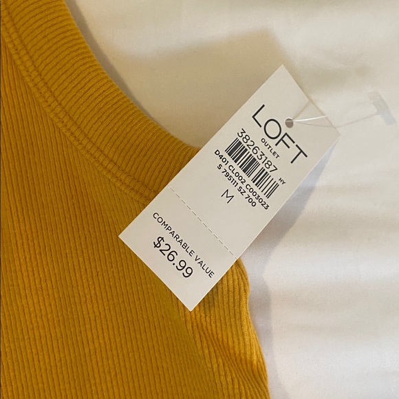 LOFT Ribbed Tank Medium - Picture 3 of 7